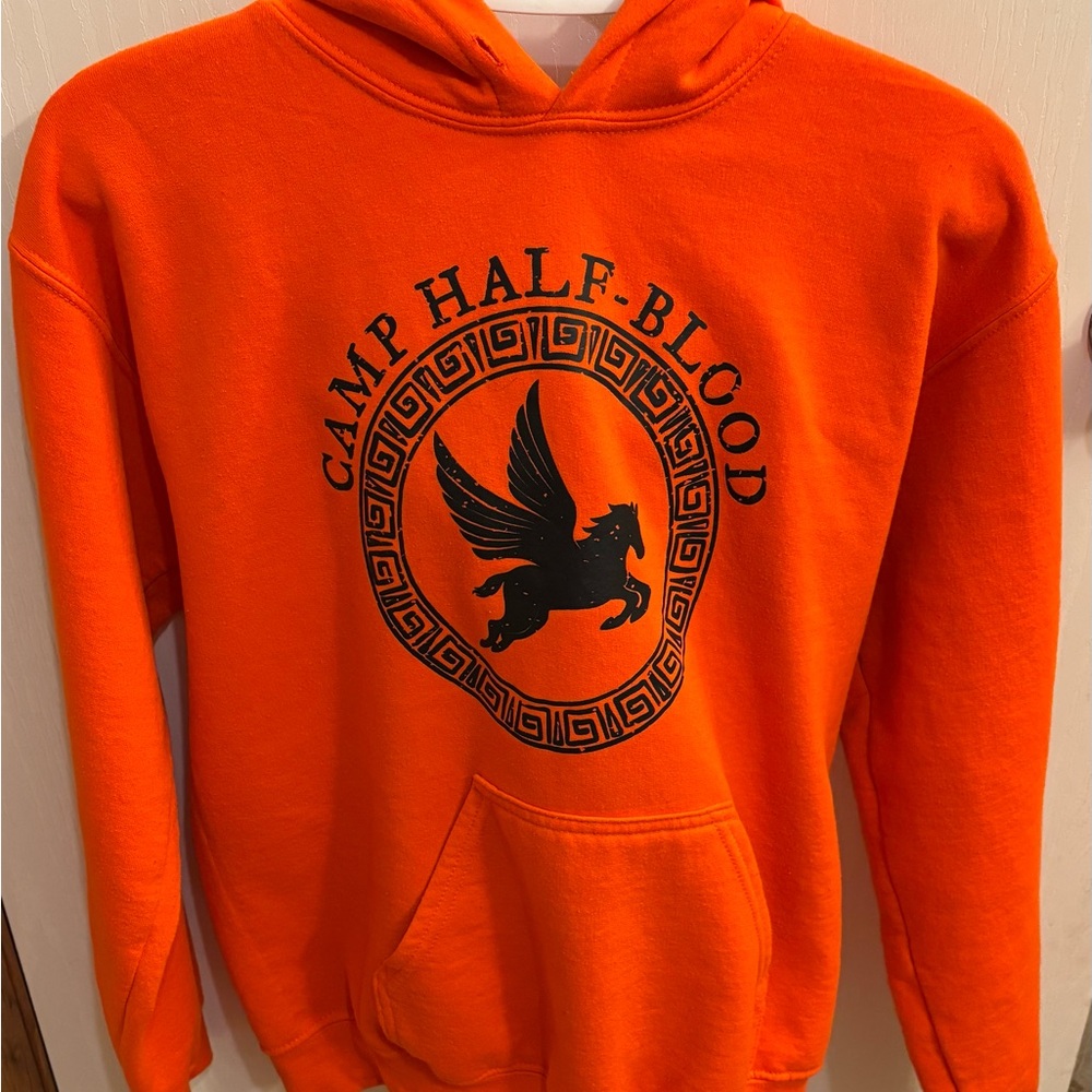 Percy Jackson Orange Camp Half-Blood hooded Sweatshirt